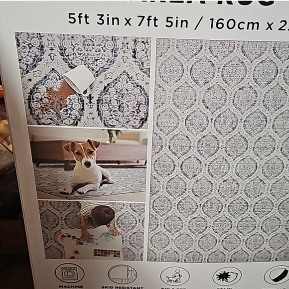 Wyatt & Ash Washable Indoor Area Rug, Alisha - Picture 7 of 11